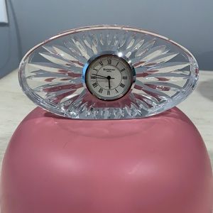 Time pieces Waterford Crystal desk Clock!